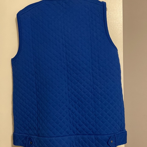 UG Apparel Women’s Blue KU Jayhawks Quilted Full Zip Vest - Picture 6 of 7